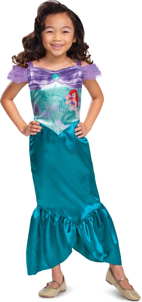 Déguisement princesse disney - la petite sirène, ariel basic plus, taille s (5 - 6 ans), filles