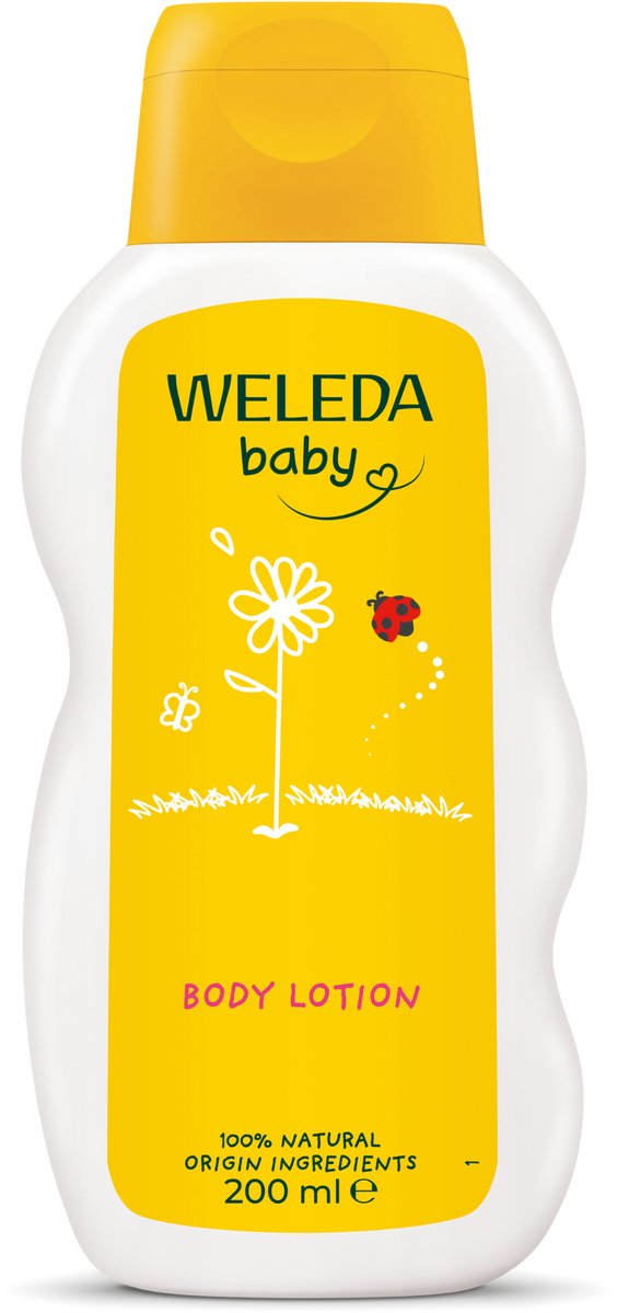 Weleda baby lotion pour le corps au calendula - calendula camomille - prévient la déshydratation - garde la peau douce et souple - ingrédients 100% naturels - 200 ml