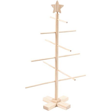 Sapin de Noël pour enfants en bois, 60 cm