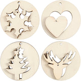 Société créative https : www.ccobby.nl 2-en-1-suspension-decorations-d-7-cm-hole size-3-mm-thickness-4-mm-8-piece-1-box