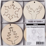 Société créative https : www.ccobby.nl 2-en-1-suspension-decorations-d-7-cm-hole size-3-mm-thickness-4-mm-8-piece-1-box