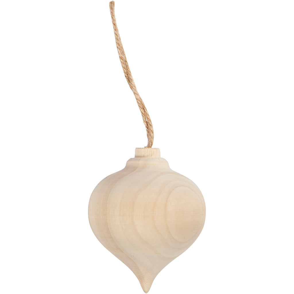 Creativ Company Pendant Point Ball de Noël en bois