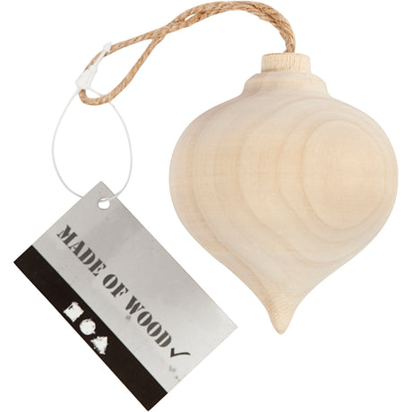 Creativ Company Pendant Point Ball de Noël en bois