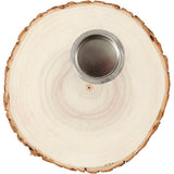 Crétiv Company Wooden Disk Tea Lightder 14-16cm Company