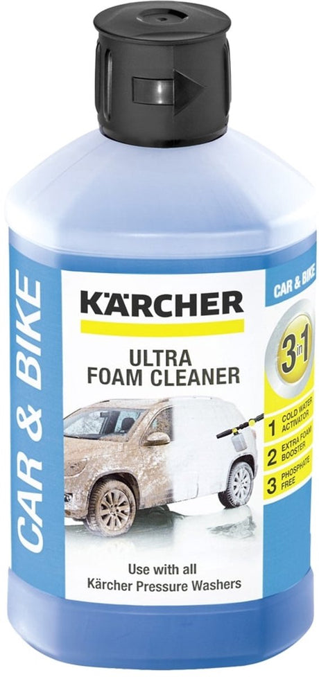 Kärcher Ultra Foam Cleaner rm 615, 1 litre de produit de nettoyage Plug 'n Clean - Nettoyeur haute pression - 3 en 1 - Sans phosphate et respectueux des matériaux
