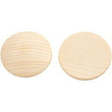 Boutons en bois Creativ company, d 40 mm, épaisseur 6 mm, 10 pièces 1 boîte