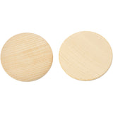 Boutons en bois Creativ company, d 50 mm, épaisseur 10 mm, 5 pièces 1 boîte