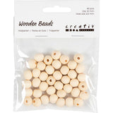 Perle en bois Creativ company, d 10 mm, diamètre du trou 2,5 mm, 40 pièces 1 boîte