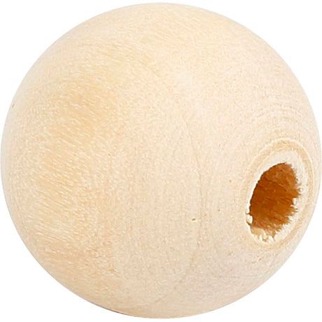 Perle en bois Creativ company, d 15 mm, diamètre du trou 3 mm, 20 pièces 1 boîte