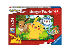Puzzle Ravensburger - Pikachu et ses amis, 2x24pcs.