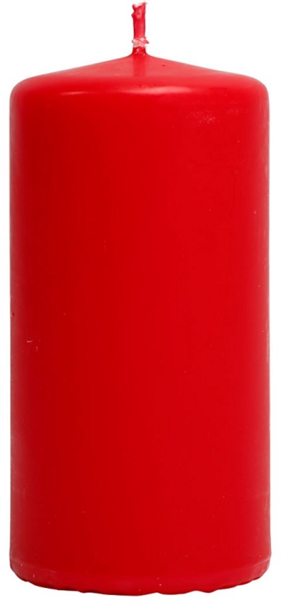 Société créative https : www.ccobby.nl bougies-h-100-mm-d-50-mm-red-6-piece-1-box