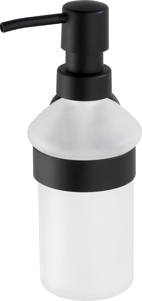 Wenko distributeur de savon bosio acier inoxydable noir mat - pompe à savon