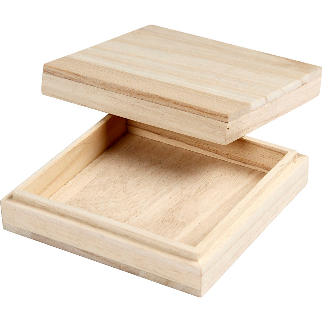 Boîte d'entreprise Creativ, h : 3 cm, dimensions 10x10 cm, 1 pièce