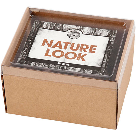 Creativ company Disque en bois avec écorce, dimensions 7,5 x 4,5 cm, épaisseur 8 mm, 20 pièces 1 boîte