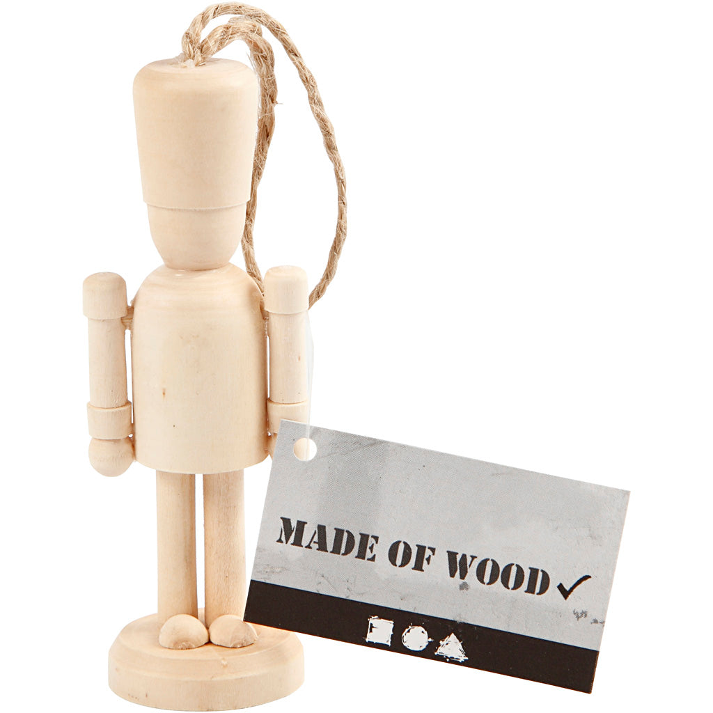 Creativ Company Figure en bois avec cordon suspendu