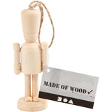 Creativ Company Figure en bois avec cordon suspendu