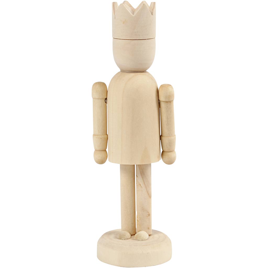 Creativ Company Figure en bois avec couronne, 13 cm