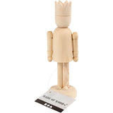Creativ Company Figure en bois avec couronne, 13 cm