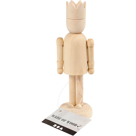 Creativ Company Figure en bois avec couronne, 13 cm