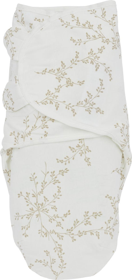 Couverture d'emmaillotage Meyco pour bébé branches - sable - 0-3 mois - 1,0 tog