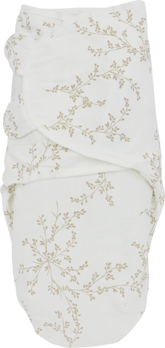 Couverture d'emmaillotage Meyco pour bébé branches - sable - 4-6 mois - 1,0 tog