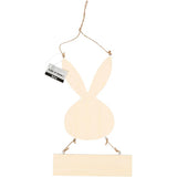 Lapin Creativ company avec assiette, h : 29,5 cm, l : 19,2 cm, 1 pièce