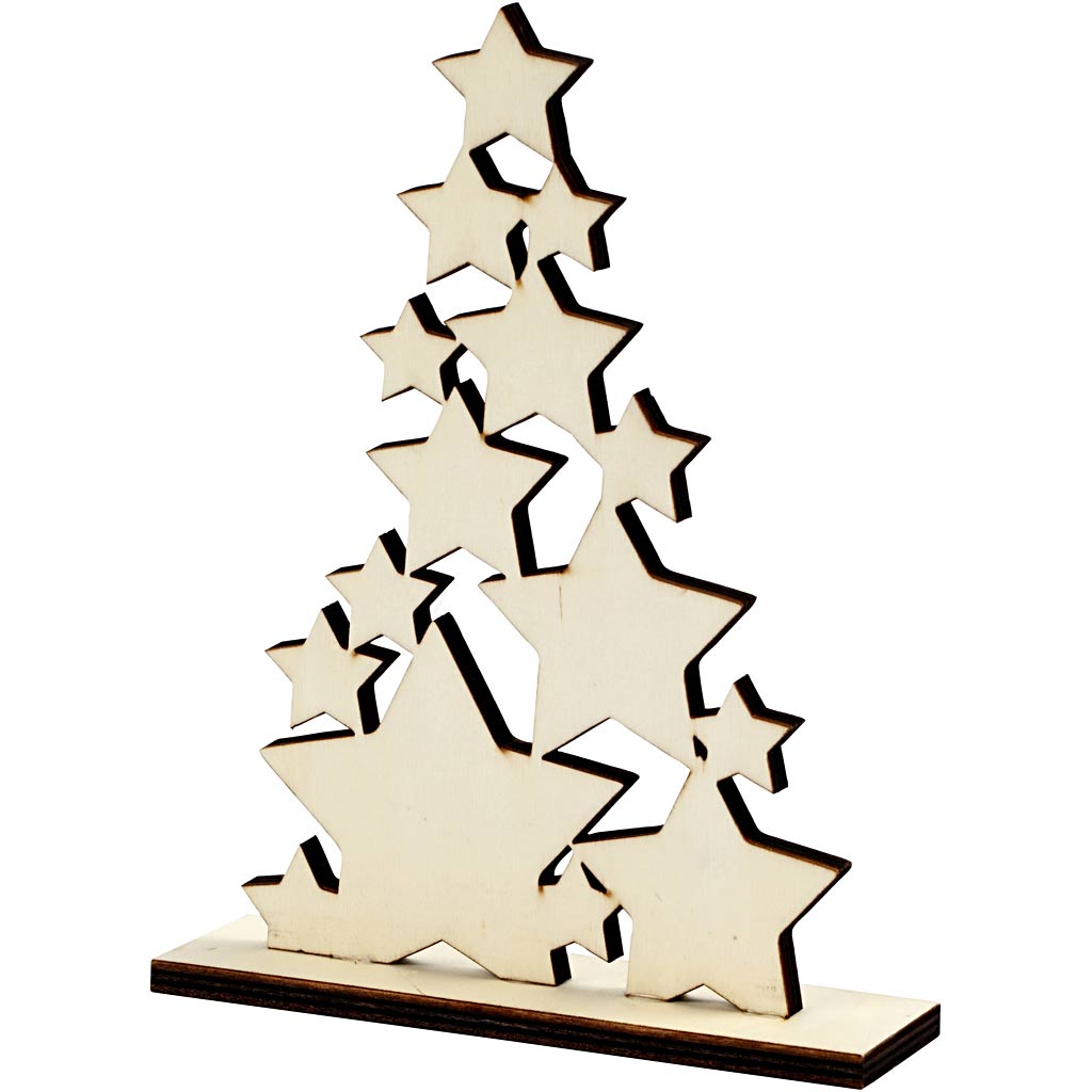 Sapin de Noël en bois d'entreprise créative