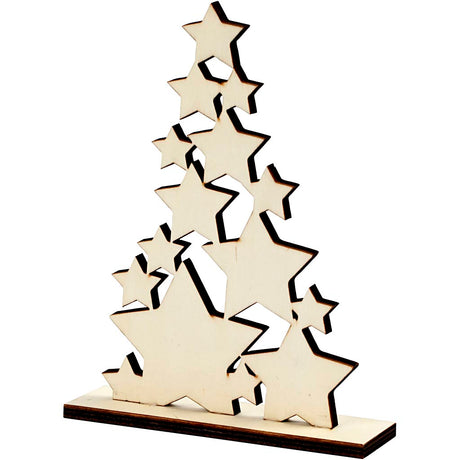 Sapin de Noël en bois d'entreprise créative
