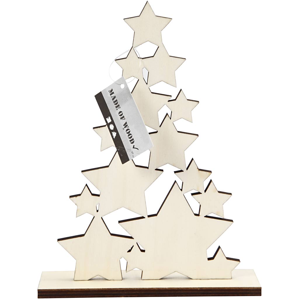 Sapin de Noël en bois d'entreprise créative
