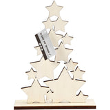 Sapin de Noël en bois d'entreprise créative