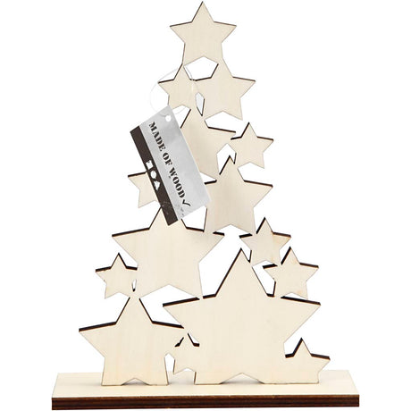Sapin de Noël en bois d'entreprise créative