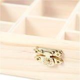 Creativ Company Wooden box with glass lid and 10 compartments