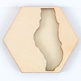 Mod podge • moules en bois pour sous-verres époxy 5 pièces