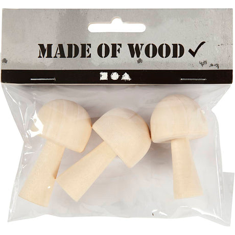 Creativ Company Mushroom en bois, 3e.