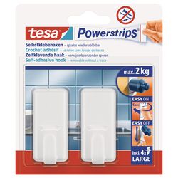 Crochet mural tesa 58010-00044 multiprises blanc paquet de 2