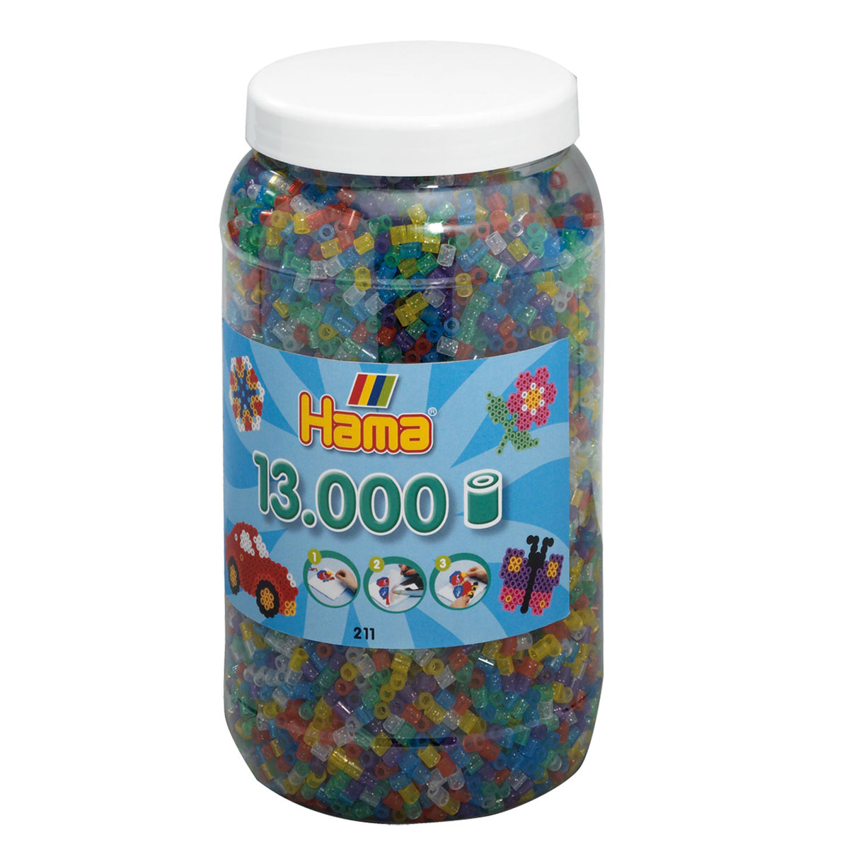 Hama Iron Peads v Pot Glittermix (054), 13.000.