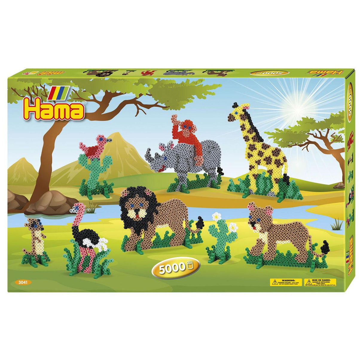 Hama strykeperlesett Safari, 5000st.