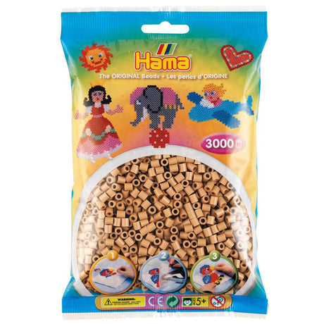 Perles thermocollantes Hama midi - jaune-marron (201-75), 3000 pcs.
