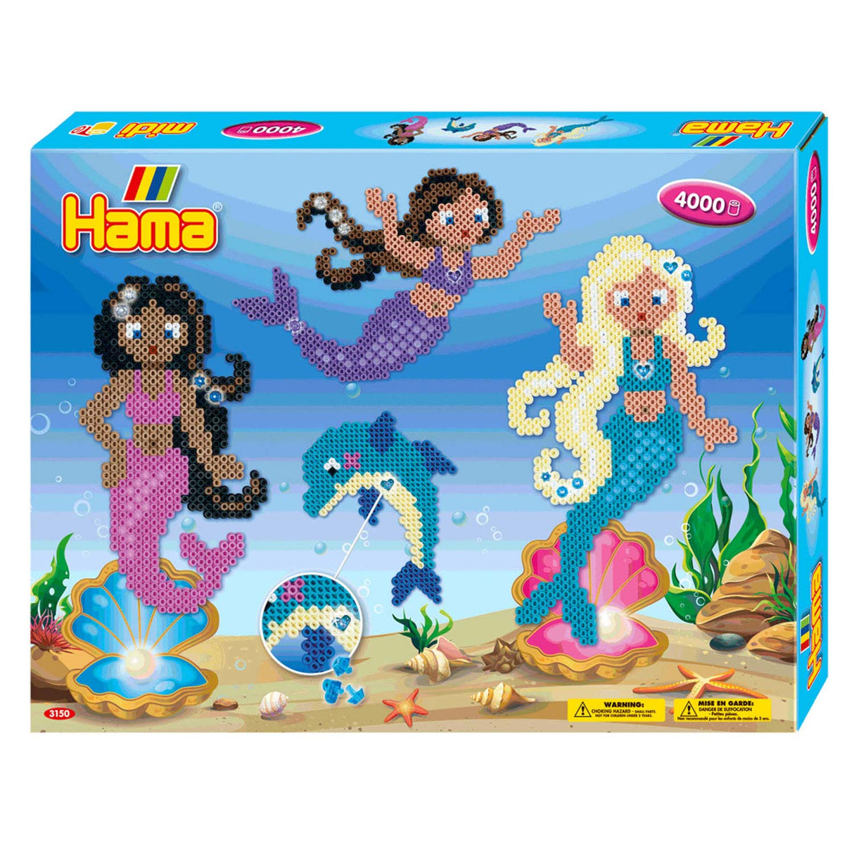 Hama likalna kroglica Set Mermaid, 4000st.