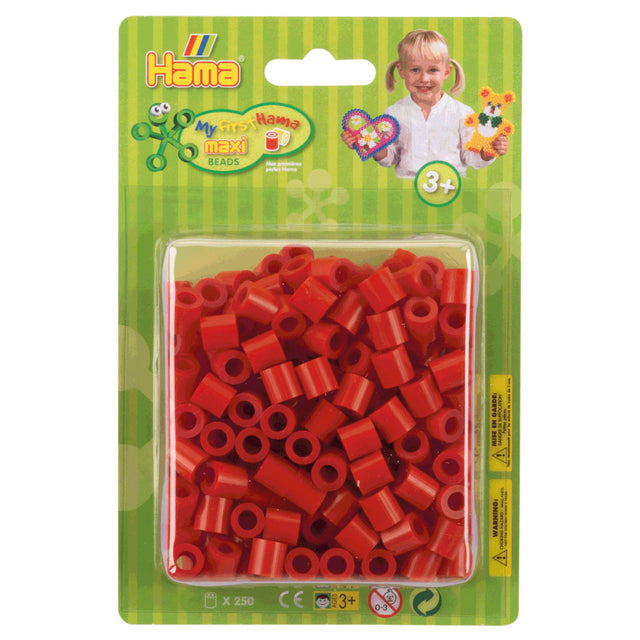 Hama maxi perles thermocollantes rouges, 250 pcs.