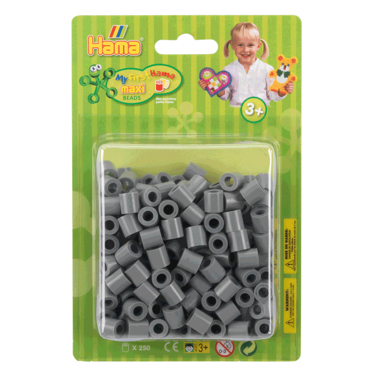 Hama Iron Beads Maxi Gray, 250 °.