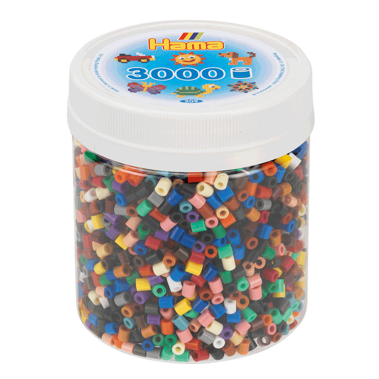 Perles de fer HAMA en Jar - Color Mix (67), 3000st.