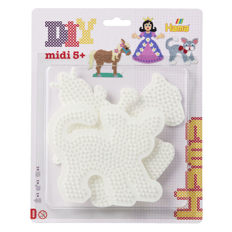 Plaques de perles thermocollantes Hama midi - princesse, cheval, chat