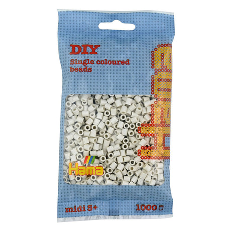 Perles thermocollantes Hama midi - blanc nuageux (77), 1000 pcs.