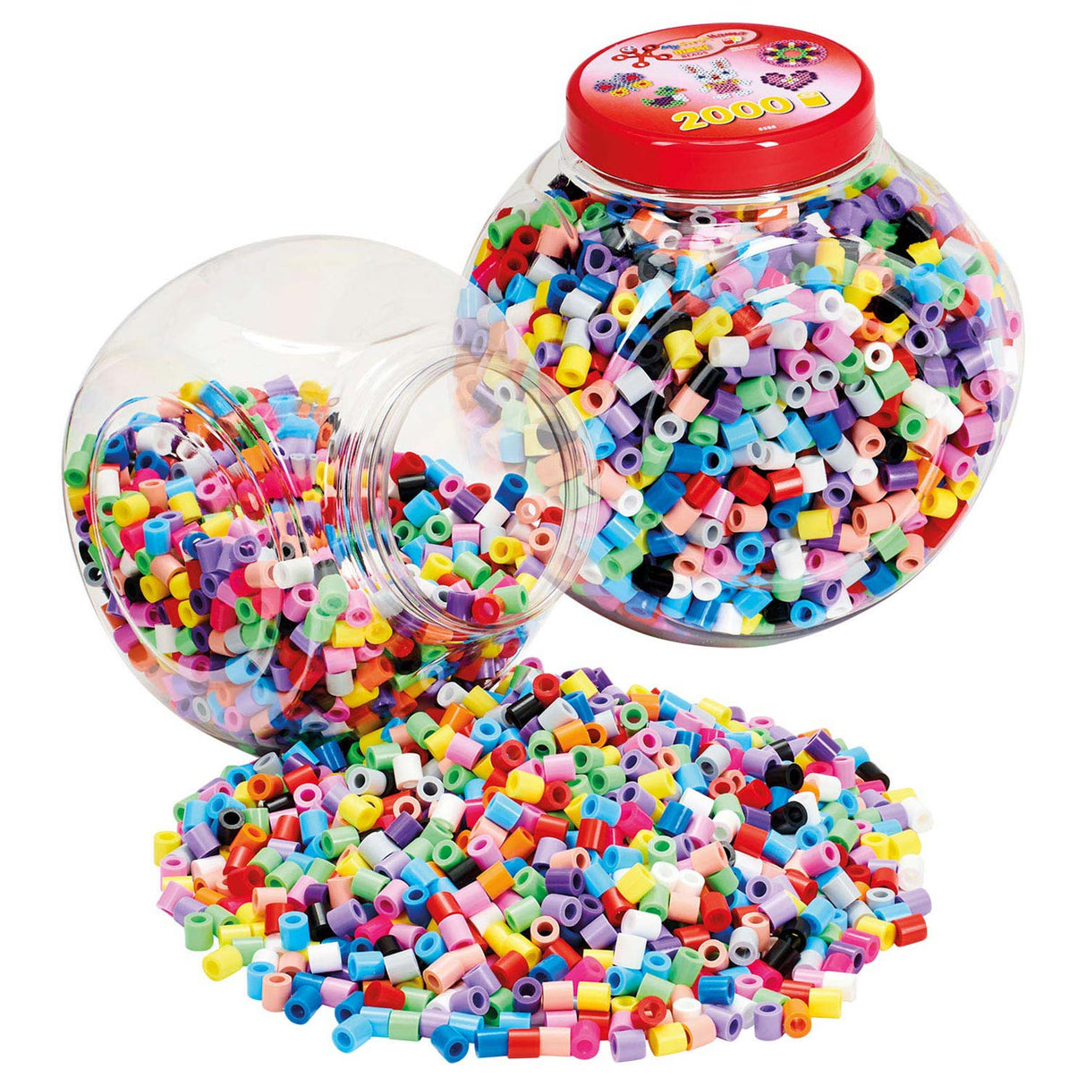 HAMA INTERNING Perles se déroulent dans Pot Maxi - Pastelmix, 2000st.