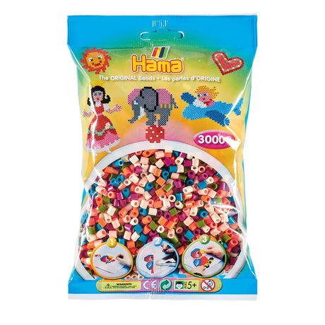 Mélange de perles thermocollantes Hama midi (201-58), 3000 pcs.