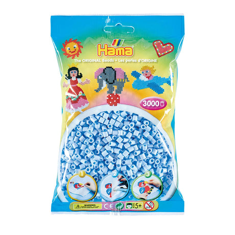 Perles thermocollantes Hama midi - bleu glacier pastel (97), 3000pcs.