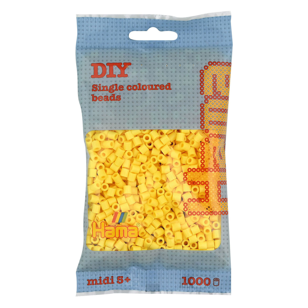 Hama Iron Beads de color amarillo claro (103), 1000.