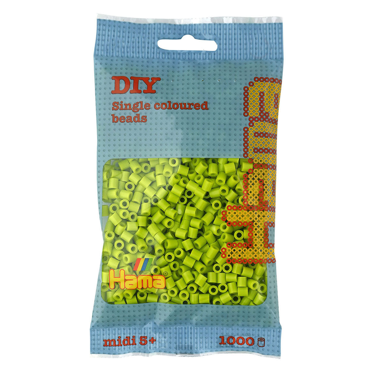 Hama String Beads Lime (104), 1000.