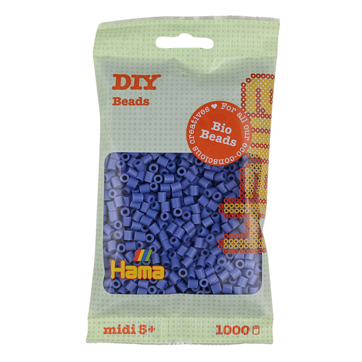 Hama Bio String Beads - Lavender Purple (107), 1000st.